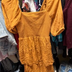 Women's Mustard Dress